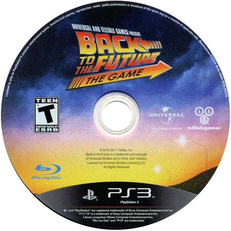 Back to the Future PS3 - Video Game - Used - CaveGamers - Image 3