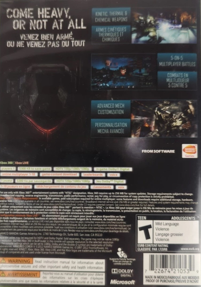 Armored Core V Xbox 360 - Video Game - Used - CaveGamers - Image 2