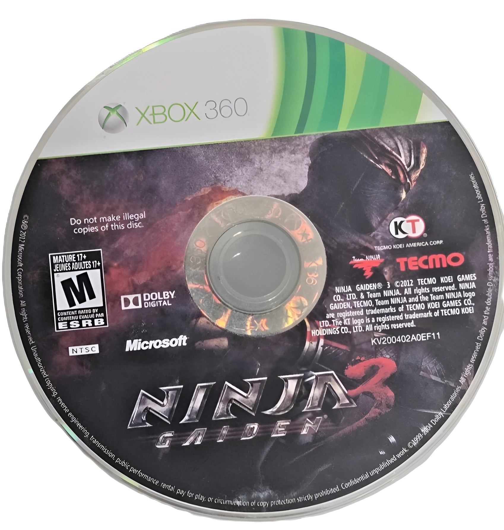 Ninja Gaiden 3 Xbox 360 - Video Game - Used - CaveGamers - Image 3
