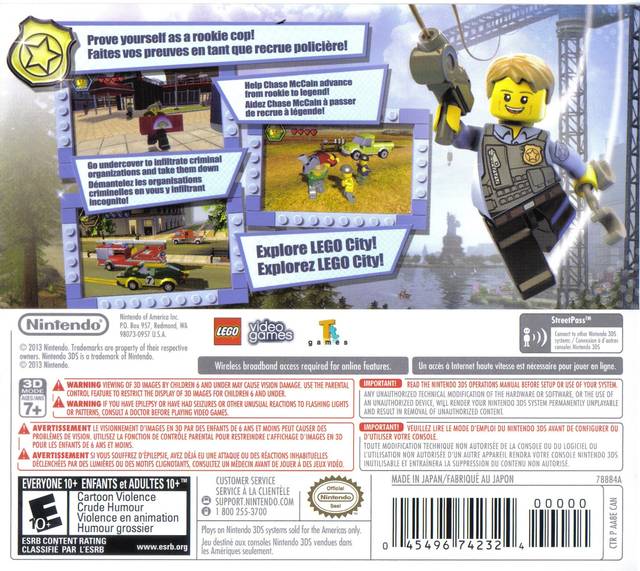 LEGO City Undercover: The Chase Begins 3DS - Video Game - Used - CaveGamers - Image 2