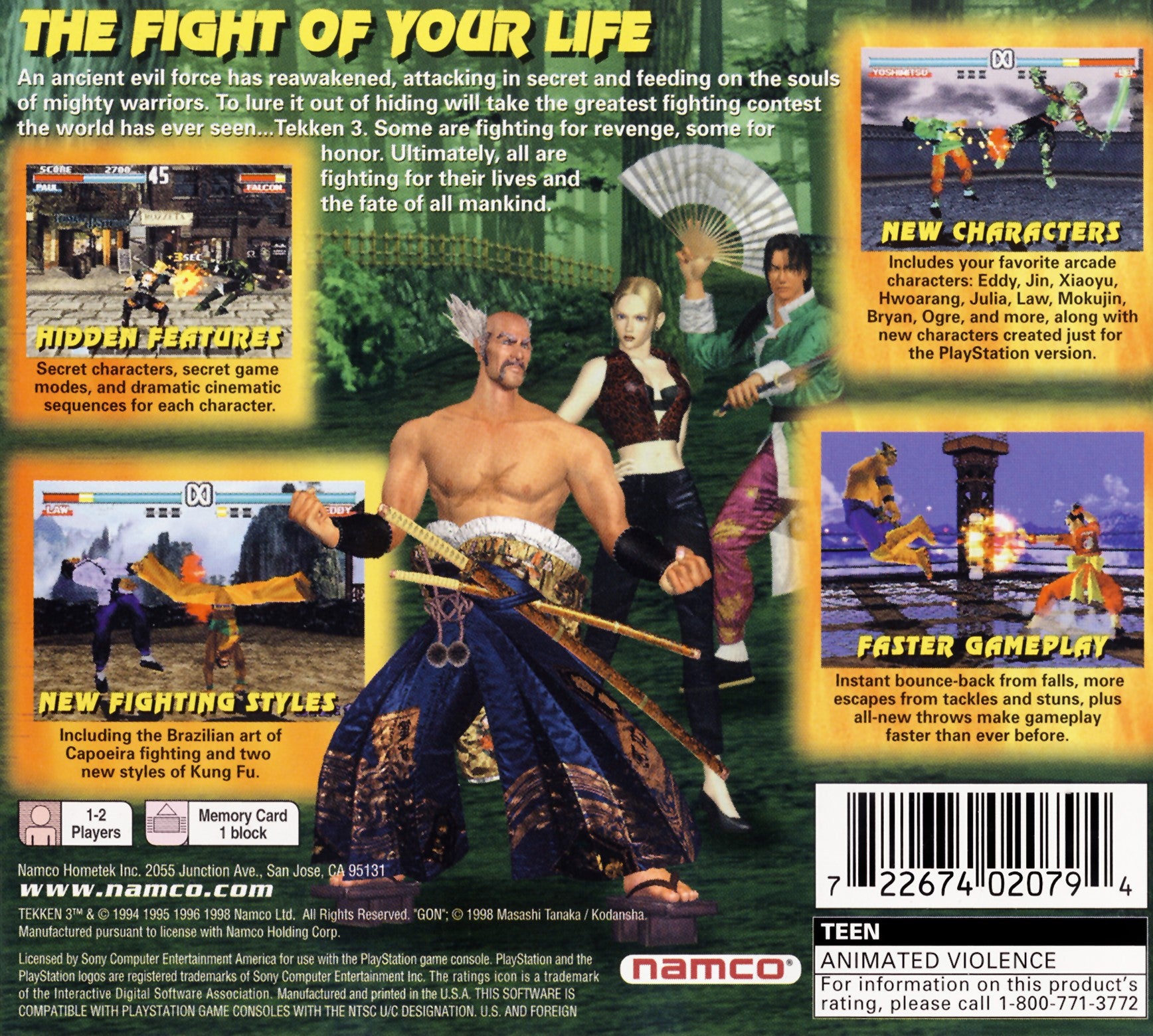 Tekken 3 Playstation - Video Game - Used - CaveGamers - Image 2