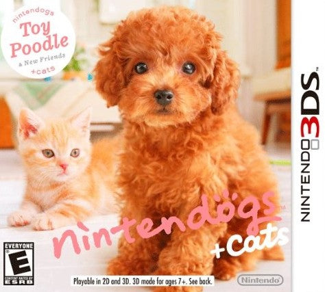 Nintendogs + Cats: Toy Poodle and New Friends 3DS - Video Game - Used - CaveGamers