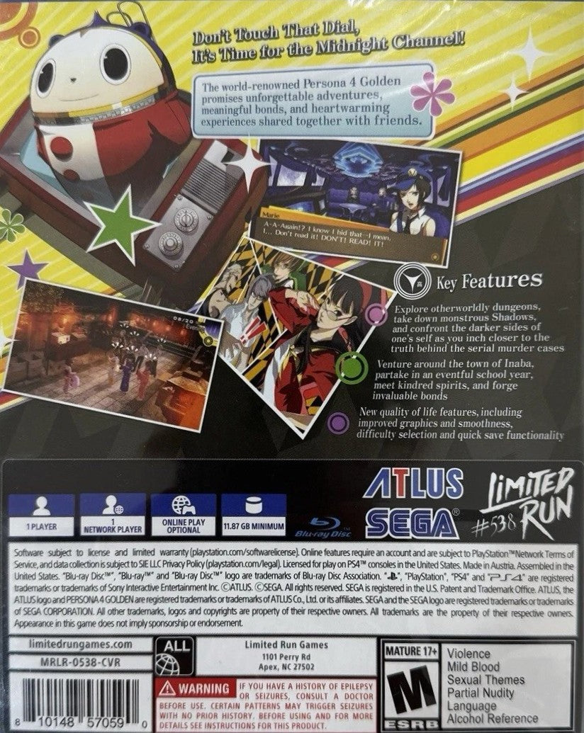 Persona 4 Golden PSV - Video Game - Used - CaveGamers - Image 2