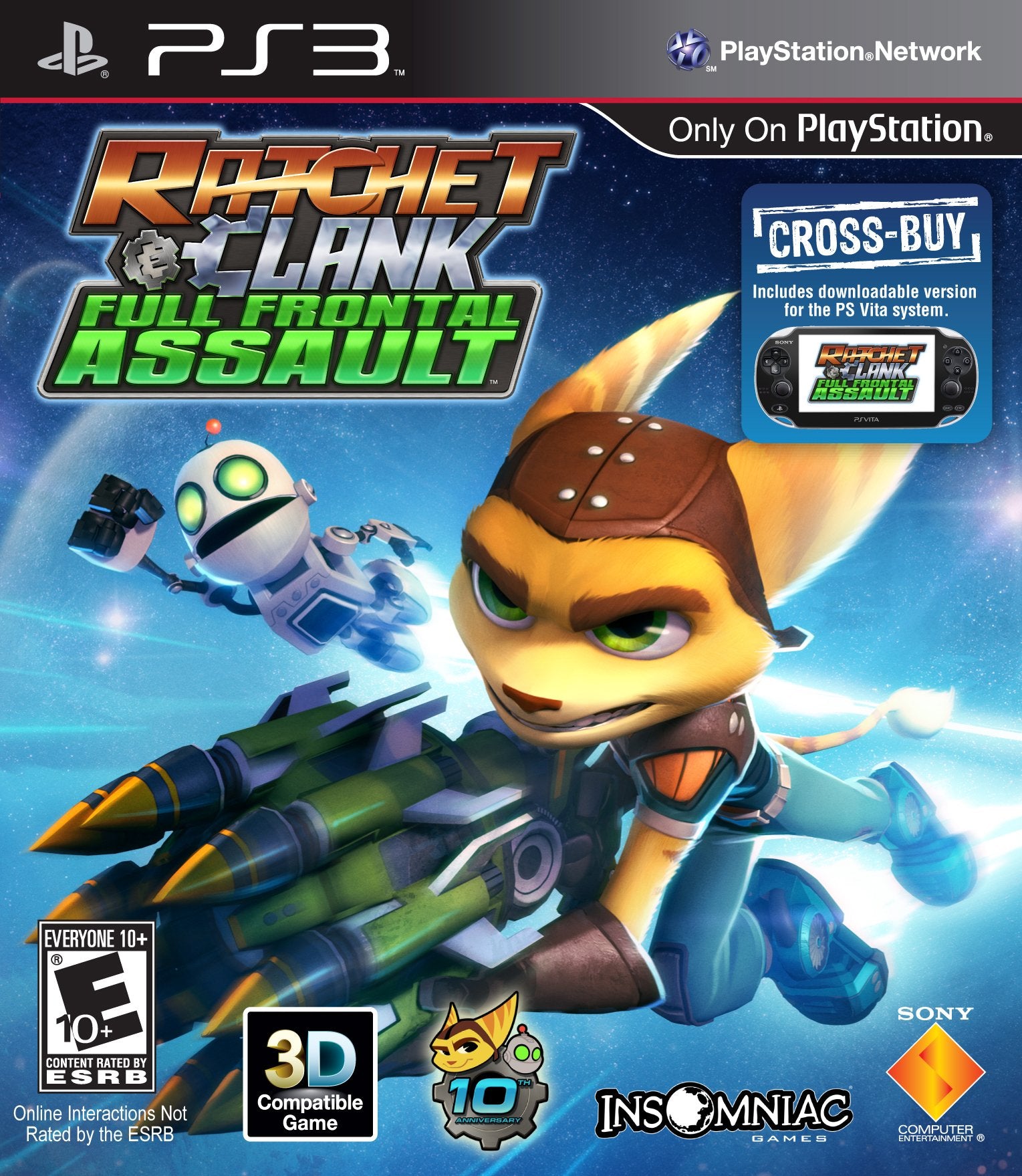 Ratchet & Clank: Full Frontal Assault PS3 - Video Game - Used - CaveGamers