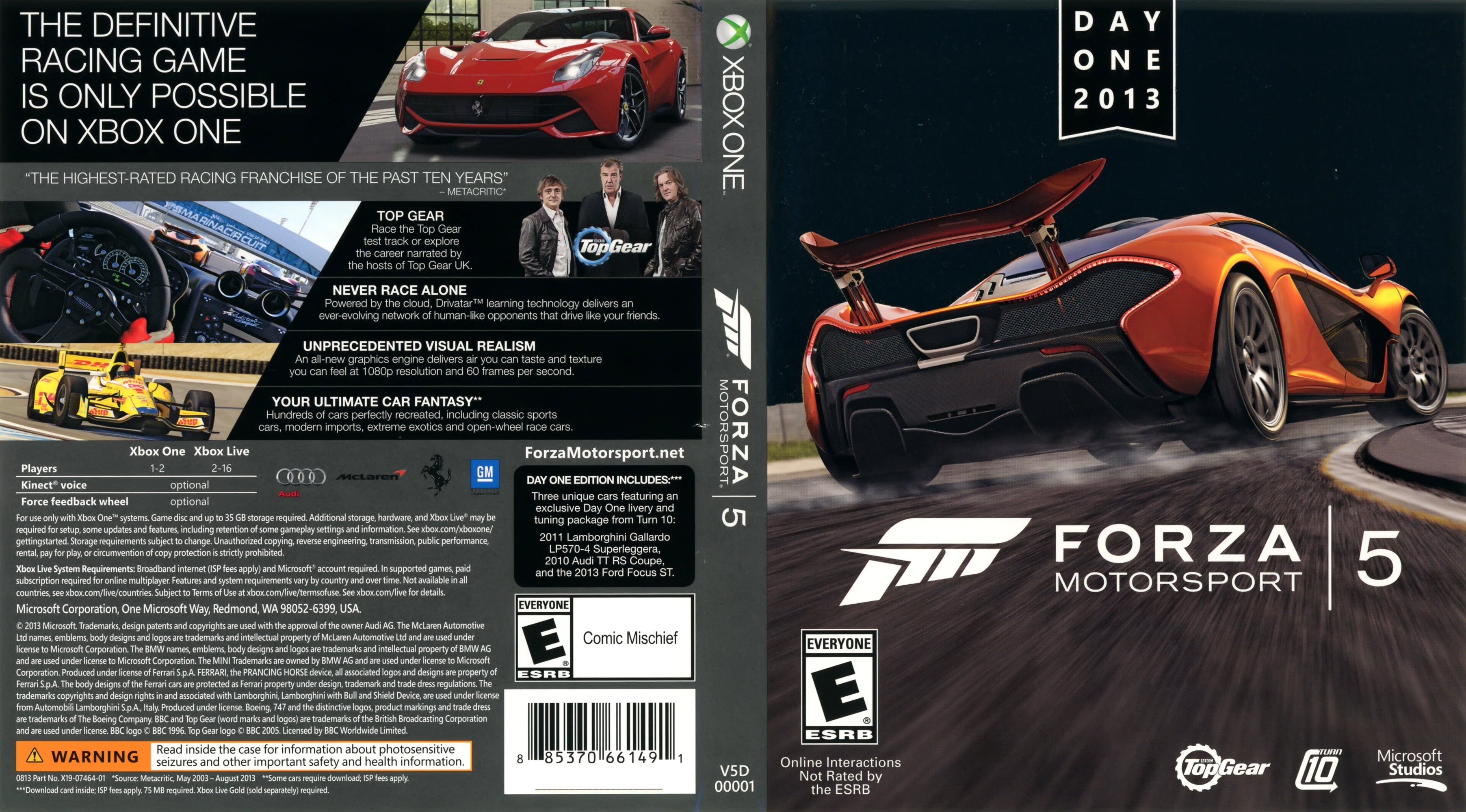 Forza Motorsport 5 Xbox One - Video Game - Used - CaveGamers - Image 4