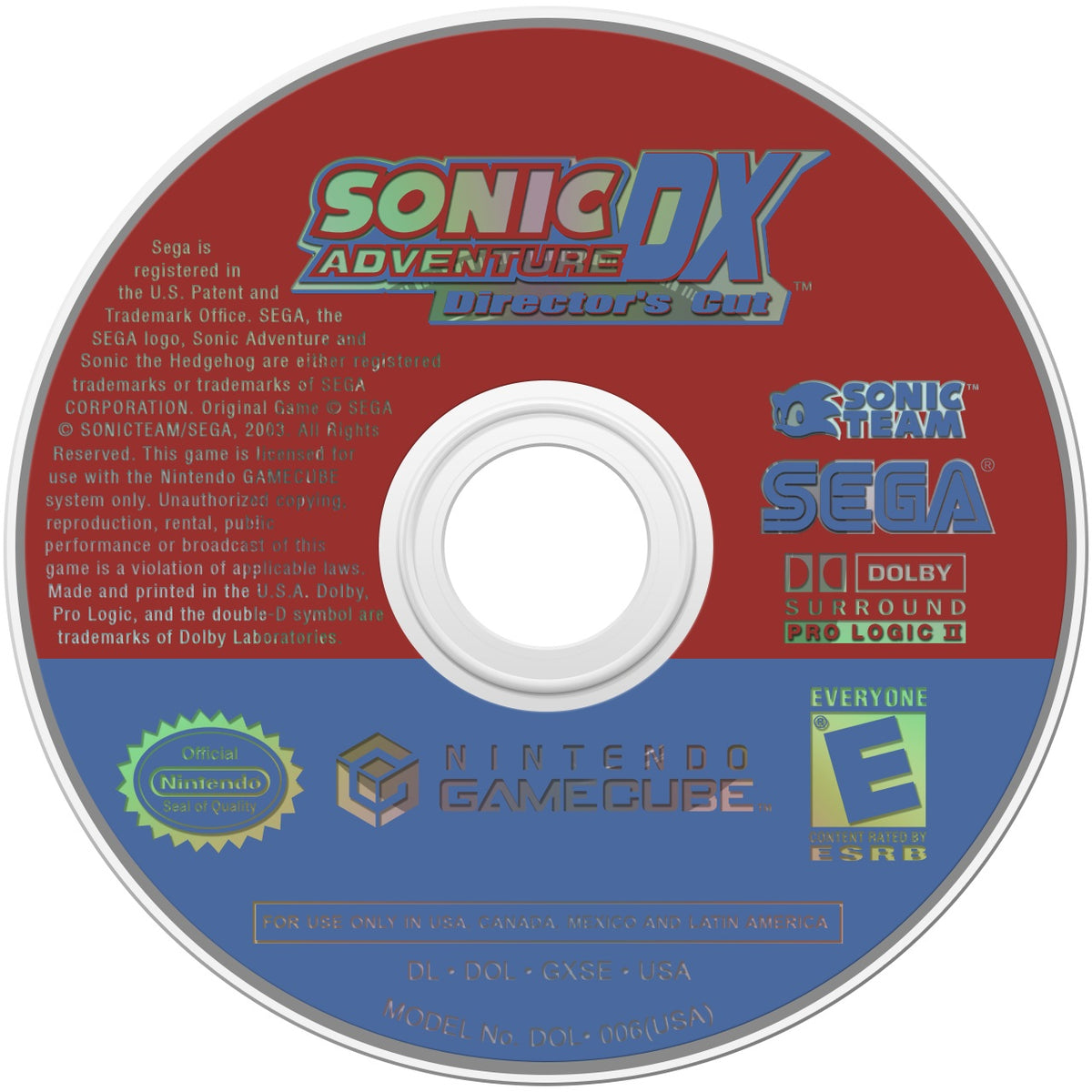 Sonic Adventure DX Director's Cut GameCube - Video Game - Used - CaveGamers - Image 3