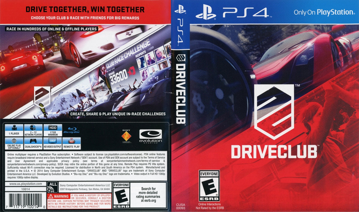 DriveClub PS4 - Video Game - Used - CaveGamers - Image 4