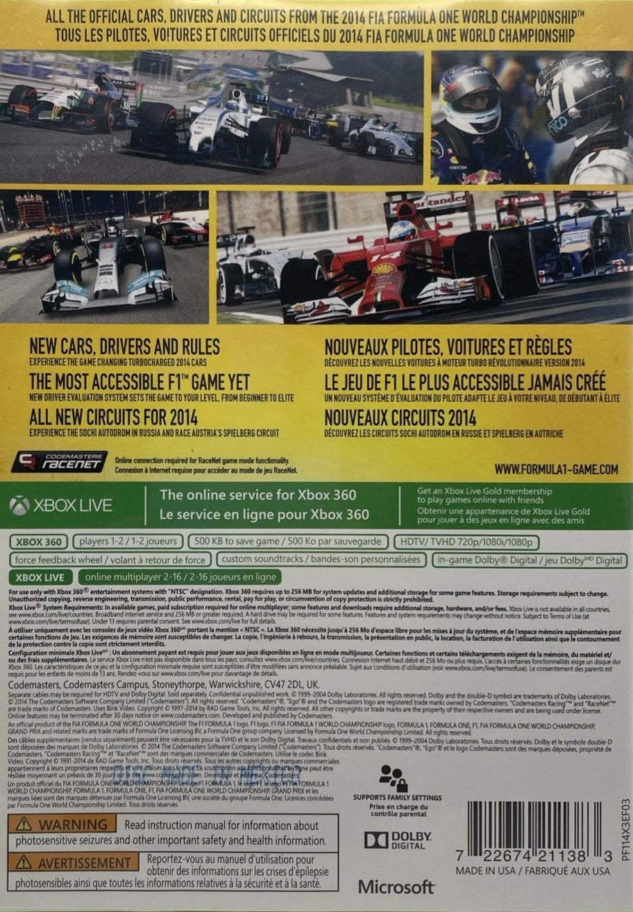 F1 2014