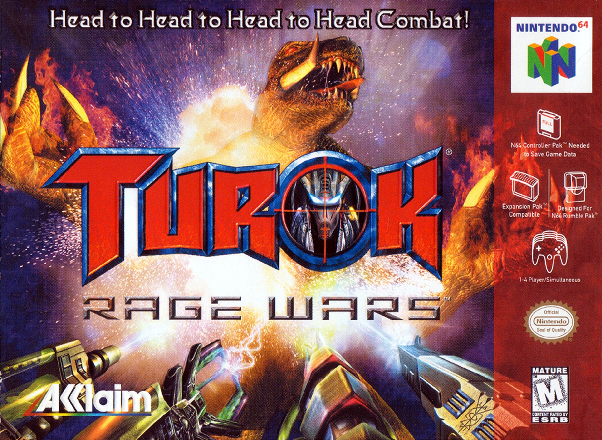 Turok: Rage Wars N64 - Video Game - Used - CaveGamers