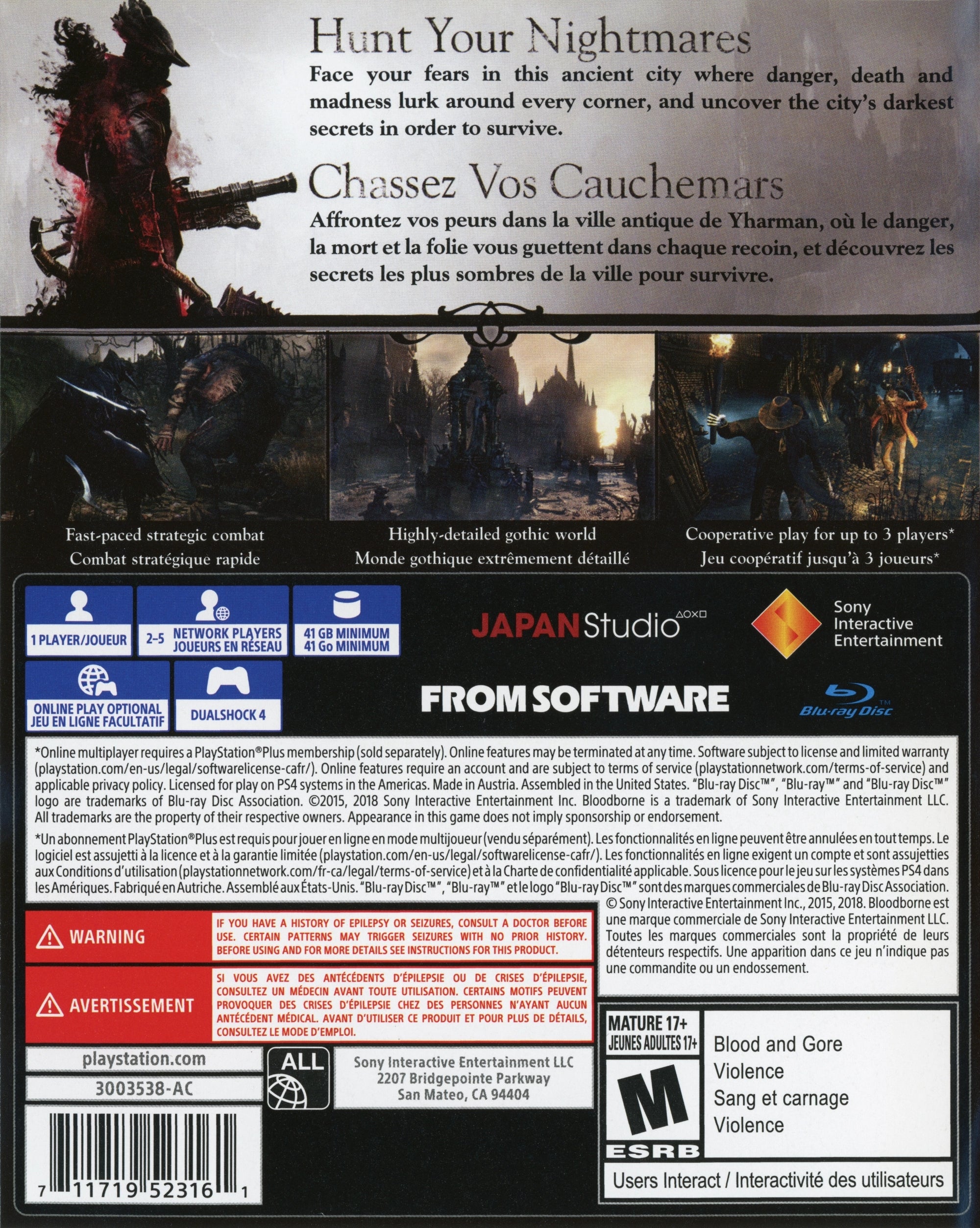 Bloodborne PS4 - Video Game - Used - CaveGamers - Image 2