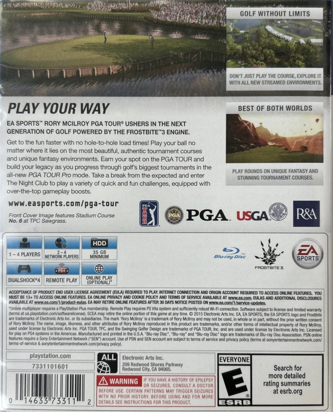 Rory McIlroy PGA Tour PS4 - Video Game - Used - CaveGamers - Image 2