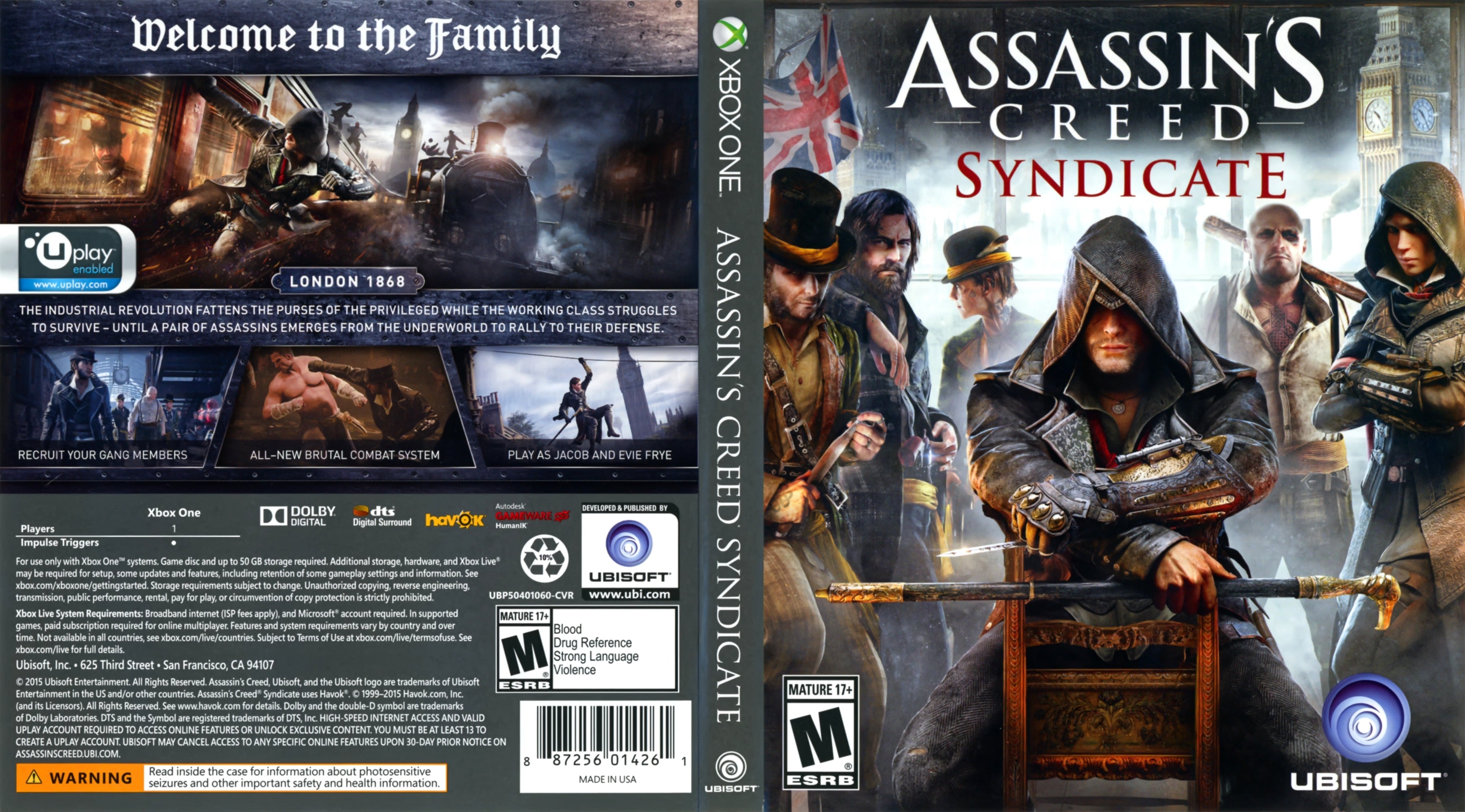 Assassin's Creed Syndicate Xbox One - Video Game - Used - CaveGamers - Image 4