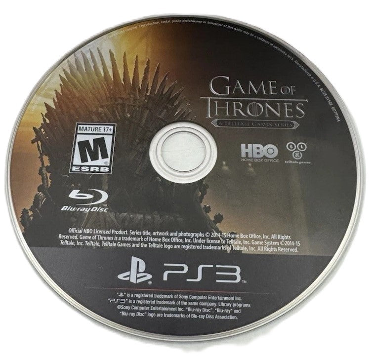 Game of Thrones A Telltale Games Series PS3 - Video Game - Used - CaveGamers - Image 3