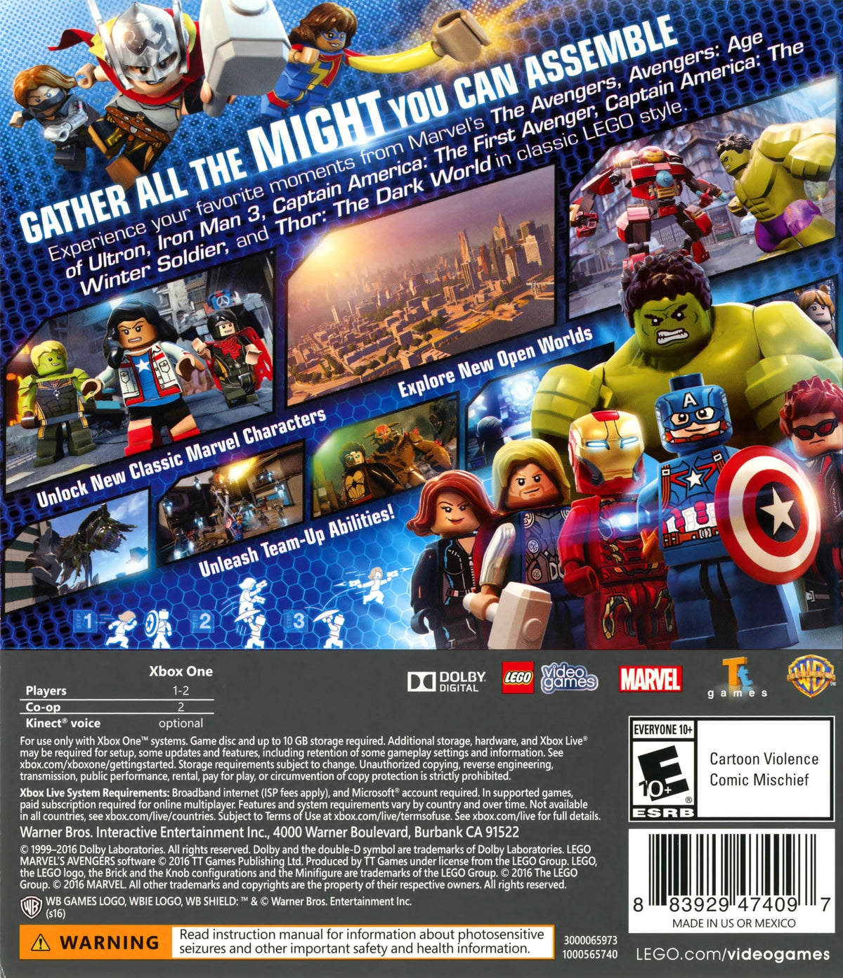 LEGO Marvel's Avengers Xbox One - Video Game - Used - CaveGamers - Image 2