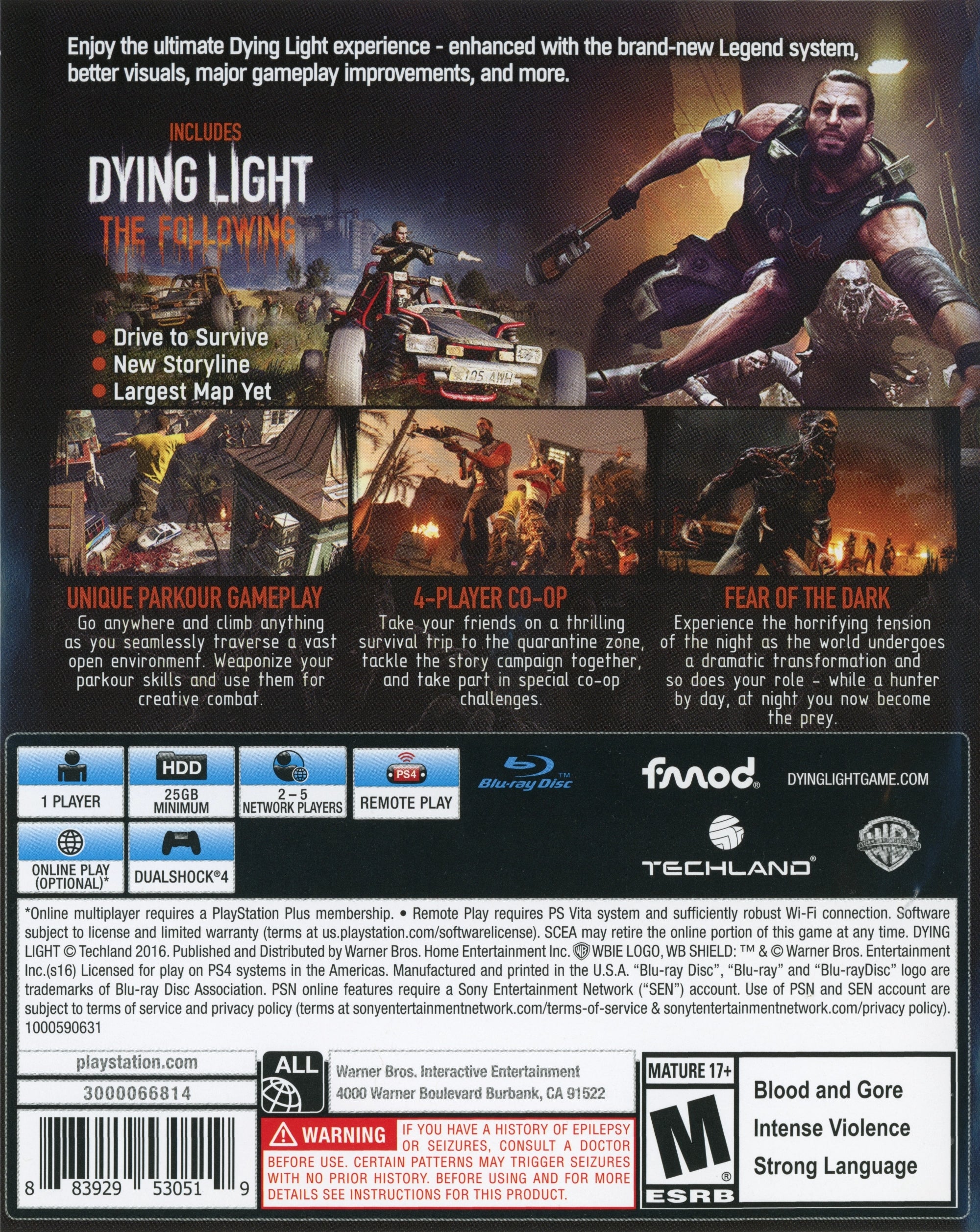 Dying Light The Following Enhanced Edition PS4 - Video Game - Used - CaveGamers - Image 2