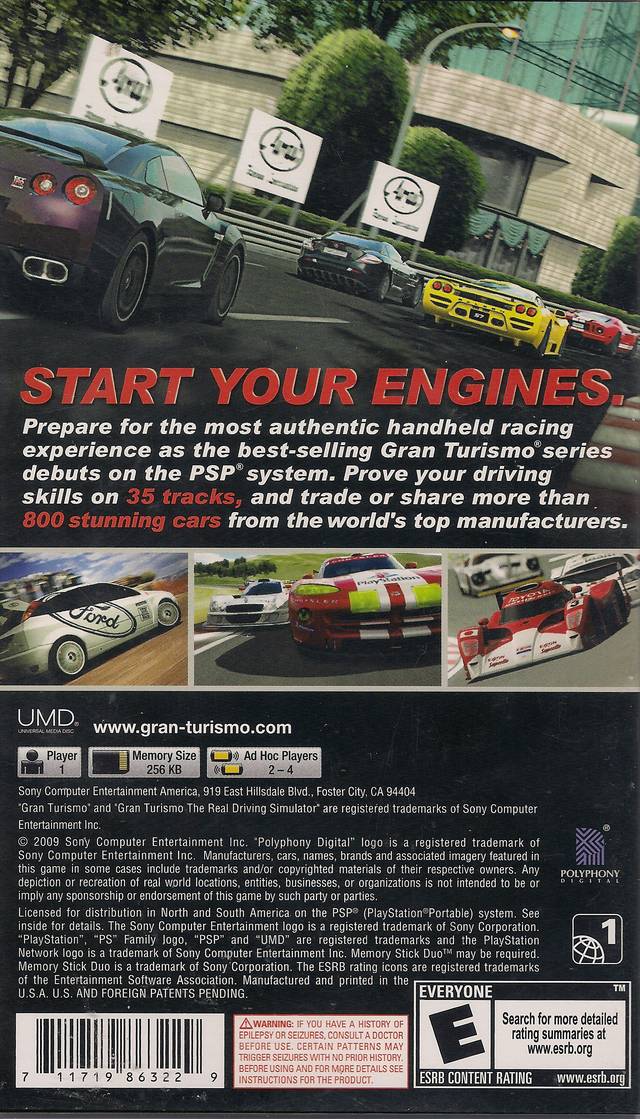 Gran Turismo PSP - Video Game - Used - CaveGamers - Image 2