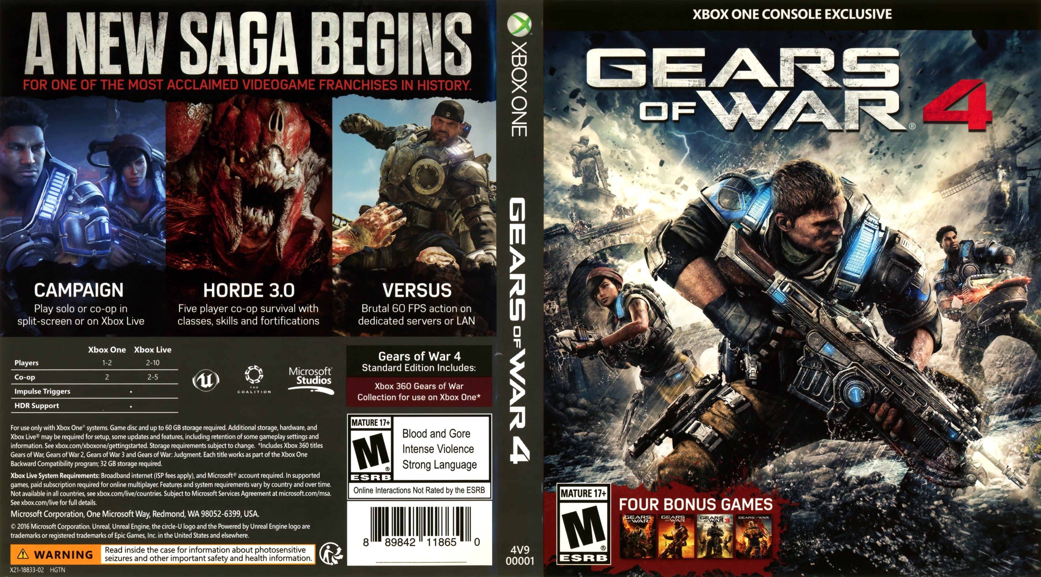 Gears of War 4 Xbox One - Video Game - Used - CaveGamers - Image 4