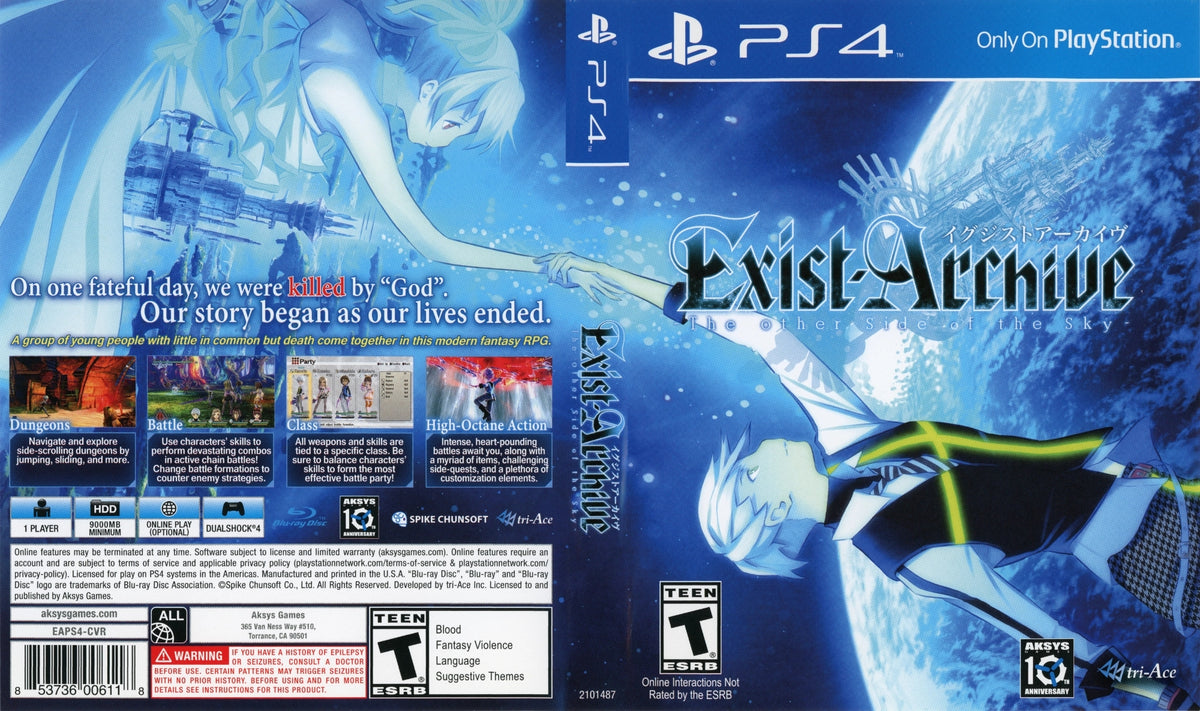 Exist Archive: The Other Side of the Sky PS4 - Video Game - Used - CaveGamers - Image 3