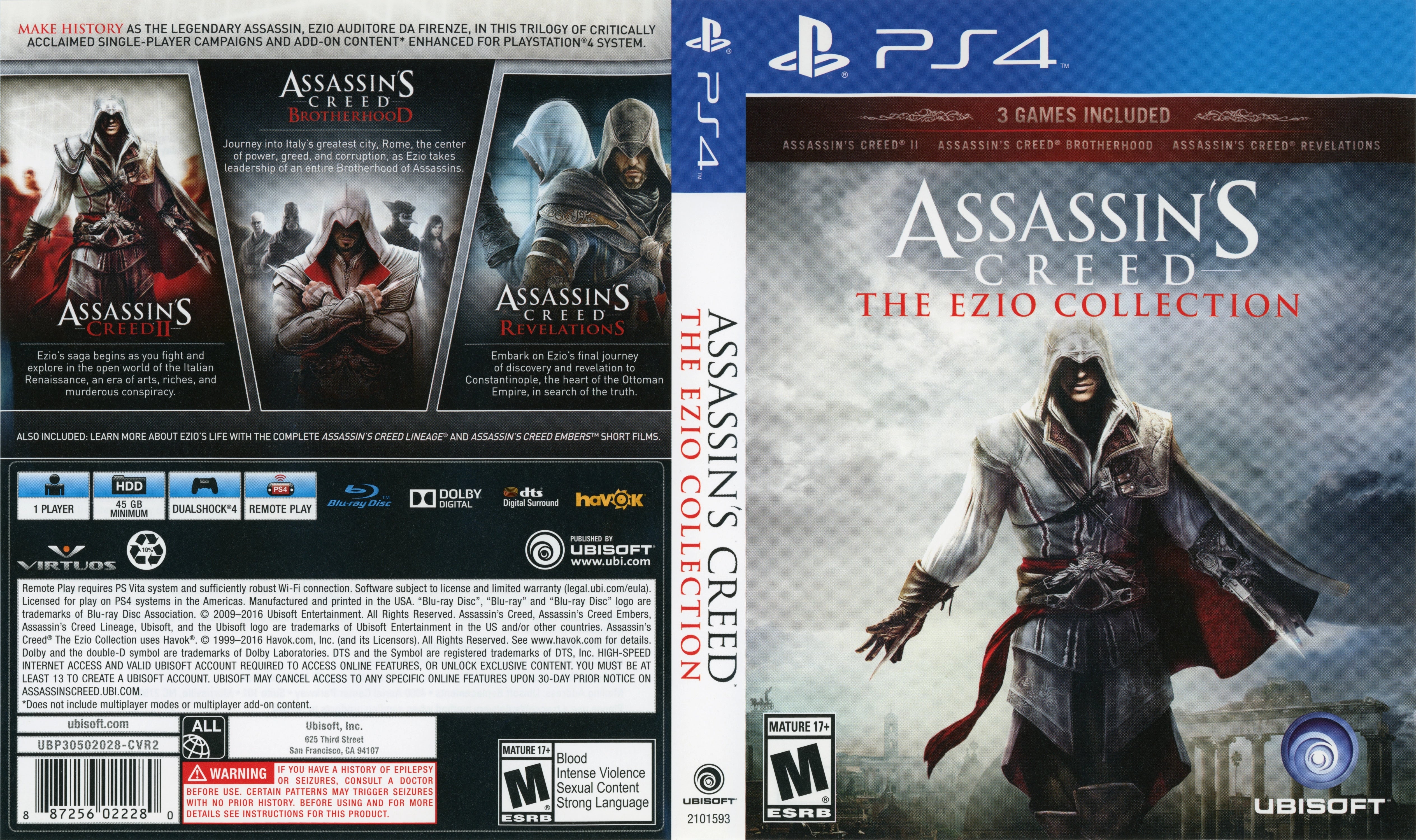 Assassin's Creed The Ezio Collection PS4 - Video Game - Used - CaveGamers - Image 4