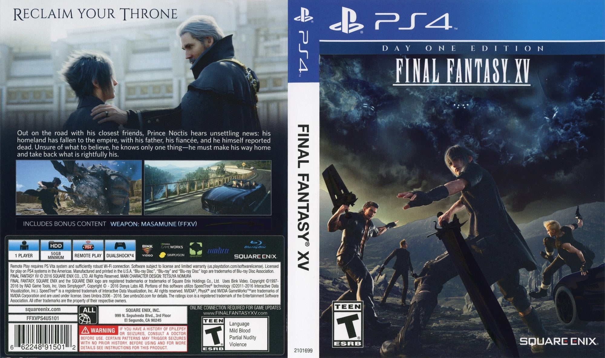 Final Fantasy XV PS4 - Video Game - Used - CaveGamers - Image 4