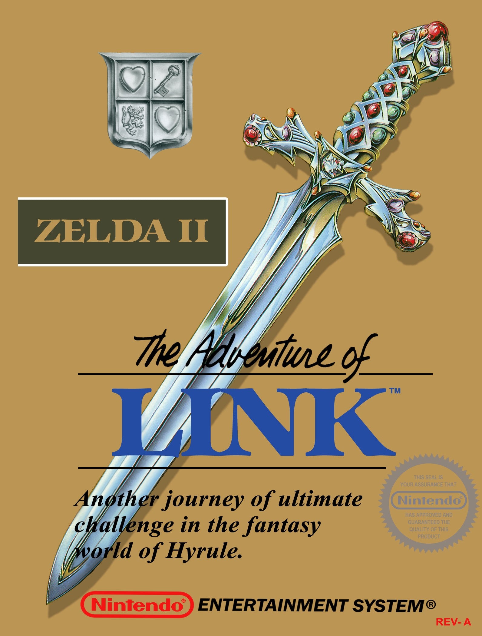 Zelda II: The Adventure of Link (Gold Cart)
