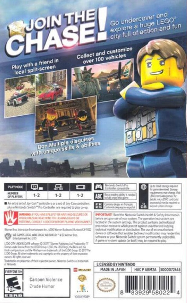 LEGO City Undercover Switch - Video Game - Used - CaveGamers - Image 2