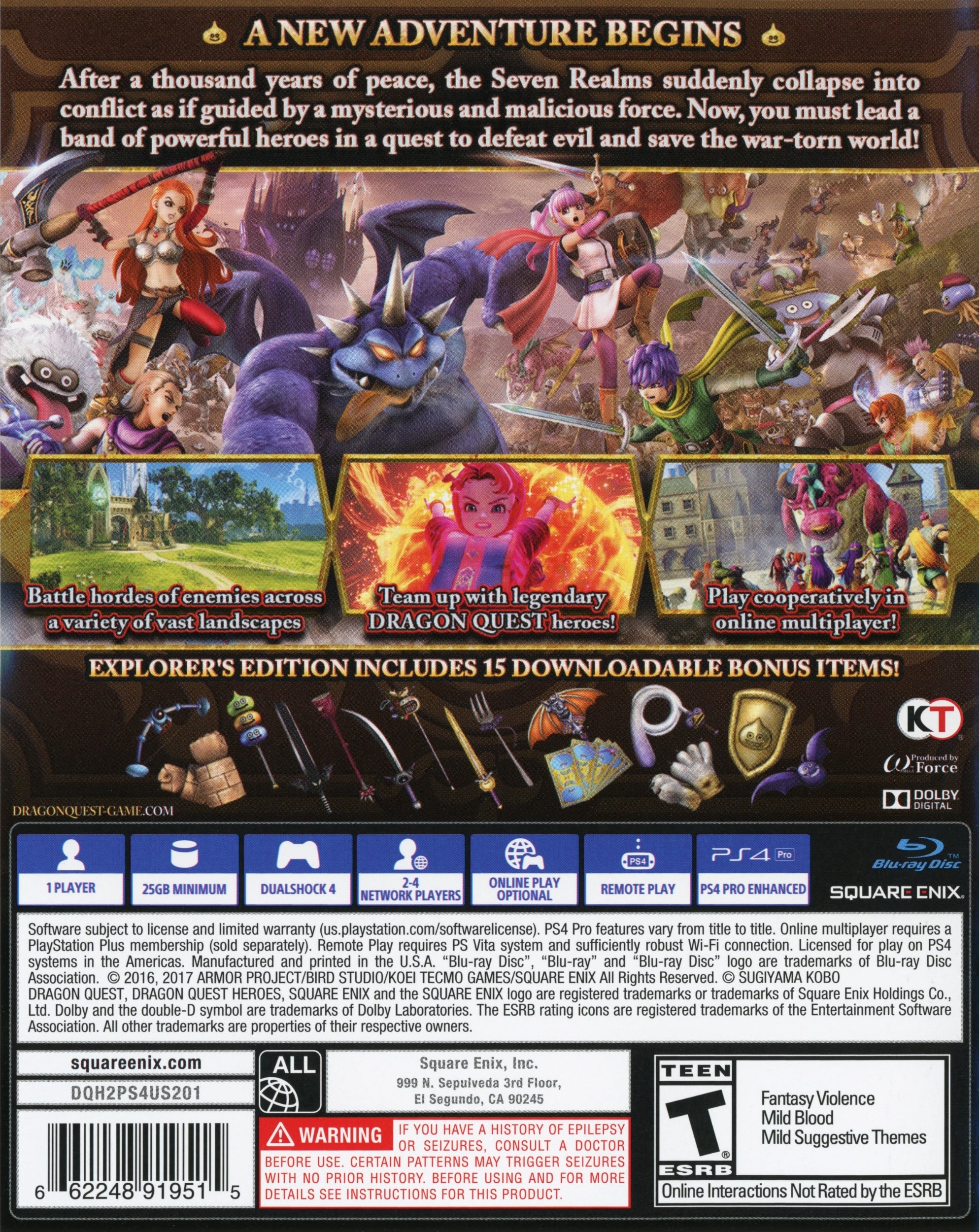 Dragon Quest Heroes II PS4 - Video Game - Used - CaveGamers - Image 2