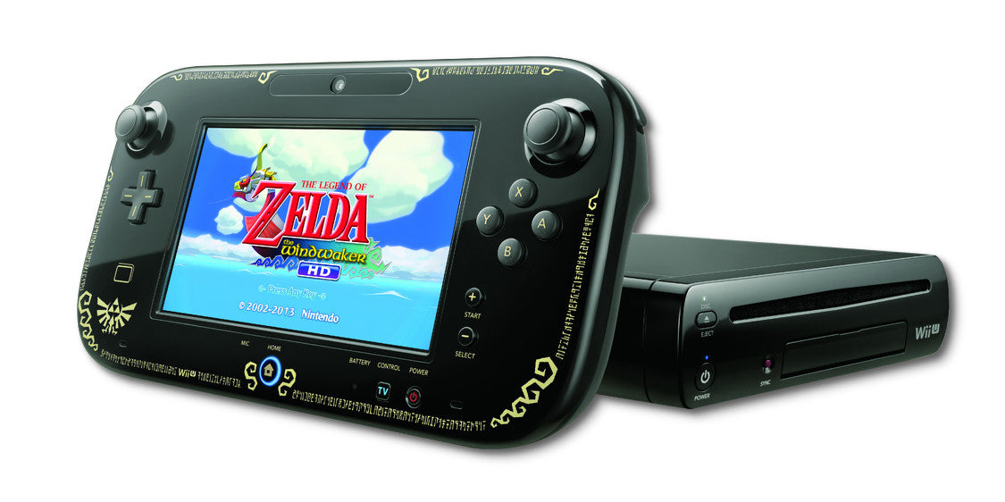 Nintendo Wii U + Gamepad - The Legend of Zelda: The Wind Waker HD Edition - Video Game System - Used - CaveGamers