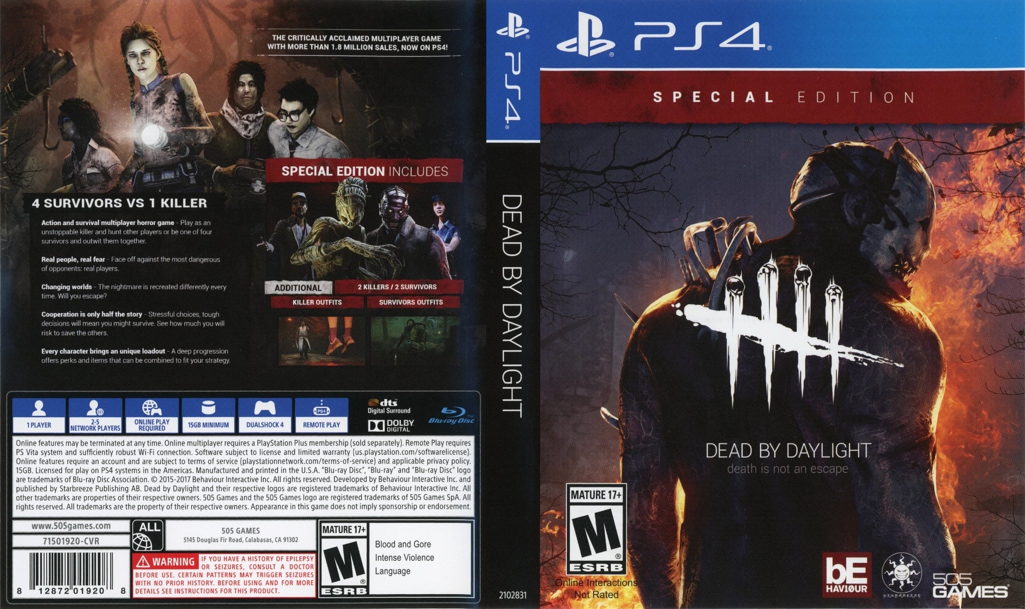 Dead by Daylight PS4 - Video Game - Used - CaveGamers - Image 3