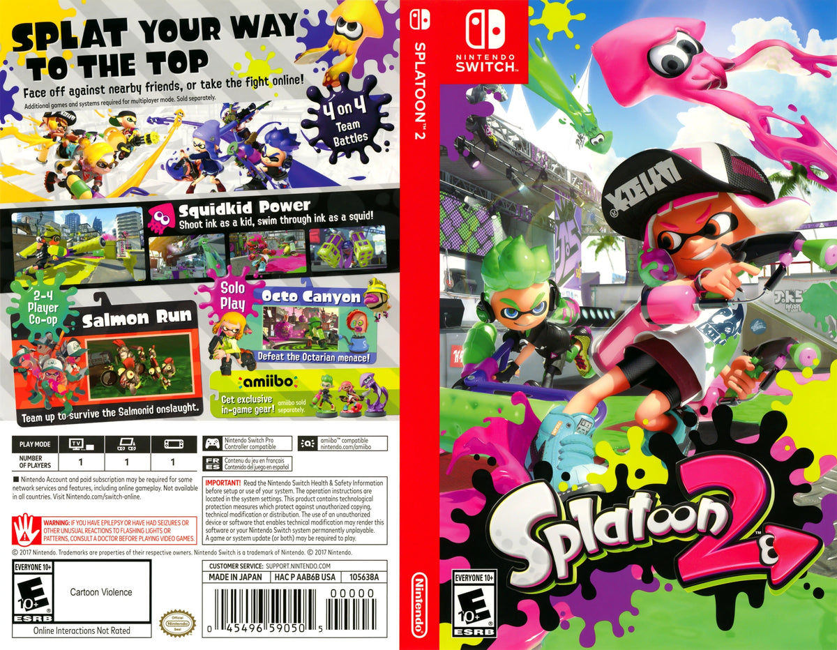 Splatoon 2 Switch - Video Game - Used - CaveGamers - Image 3