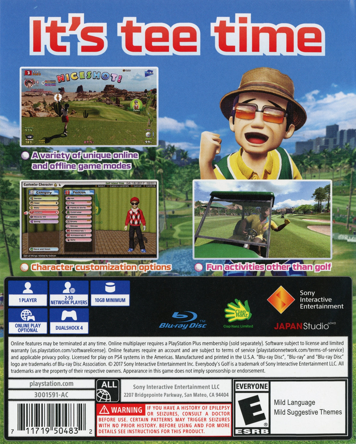 Everybody's Golf PS4 - Video Game - Used - CaveGamers - Image 2