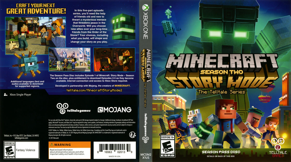 Minecraft: Story Mode Season Two Xbox One - Video Game - Used - CaveGamers - Image 4