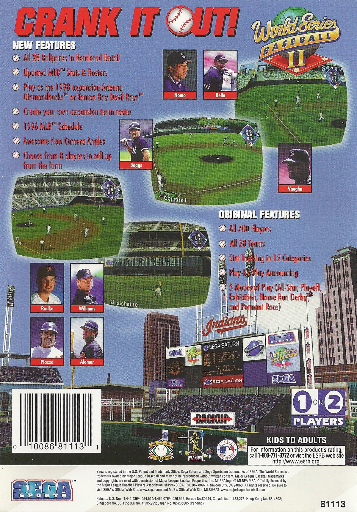 World Series Baseball II 2 Saturn - Video Game - Used - CaveGamers - Image 2