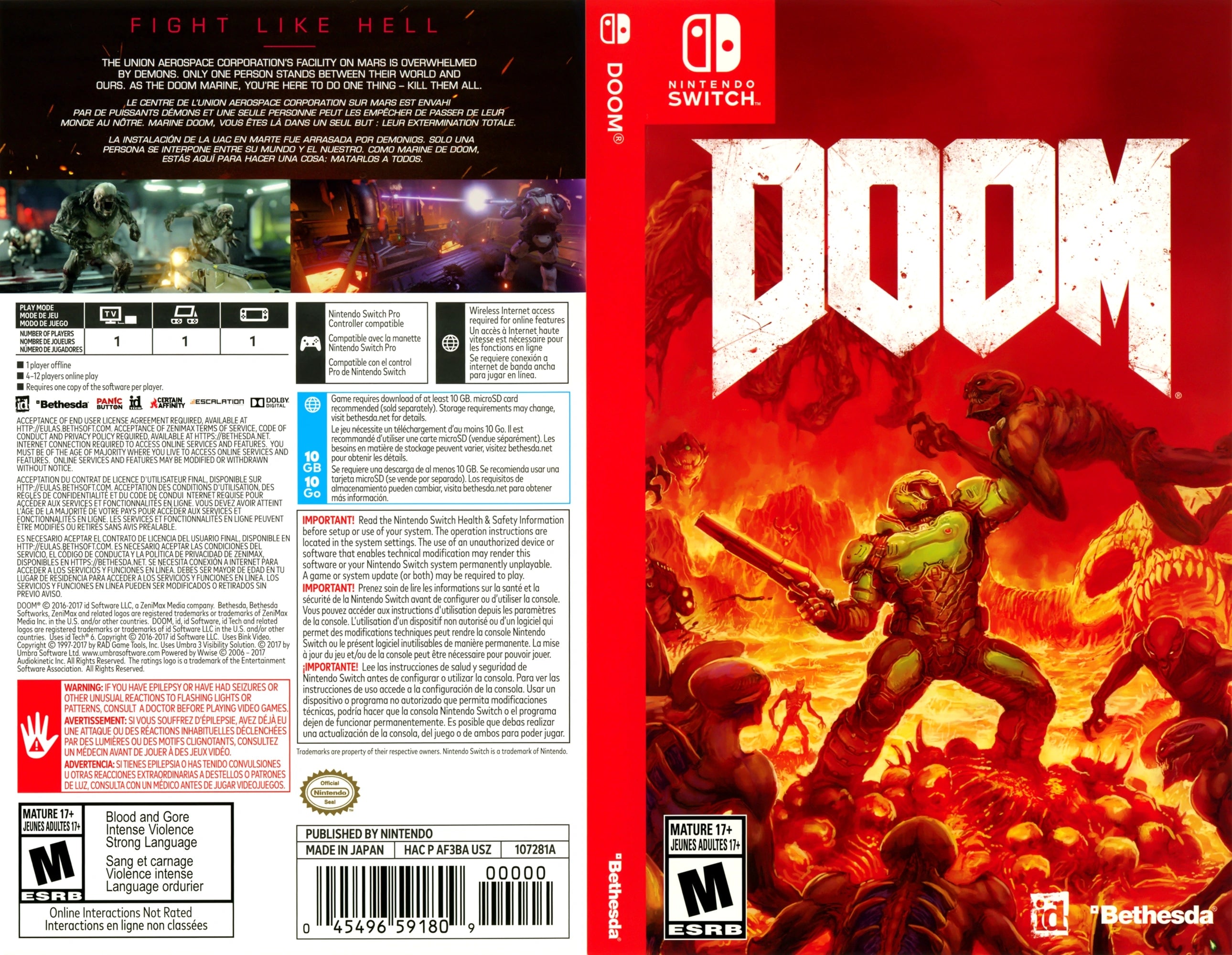 Doom Switch - Video Game - Used - CaveGamers - Image 4