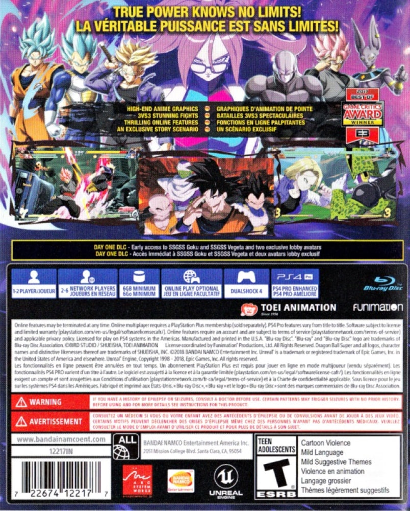 Dragon Ball FighterZ PS4 - Video Game - Used - CaveGamers - Image 2
