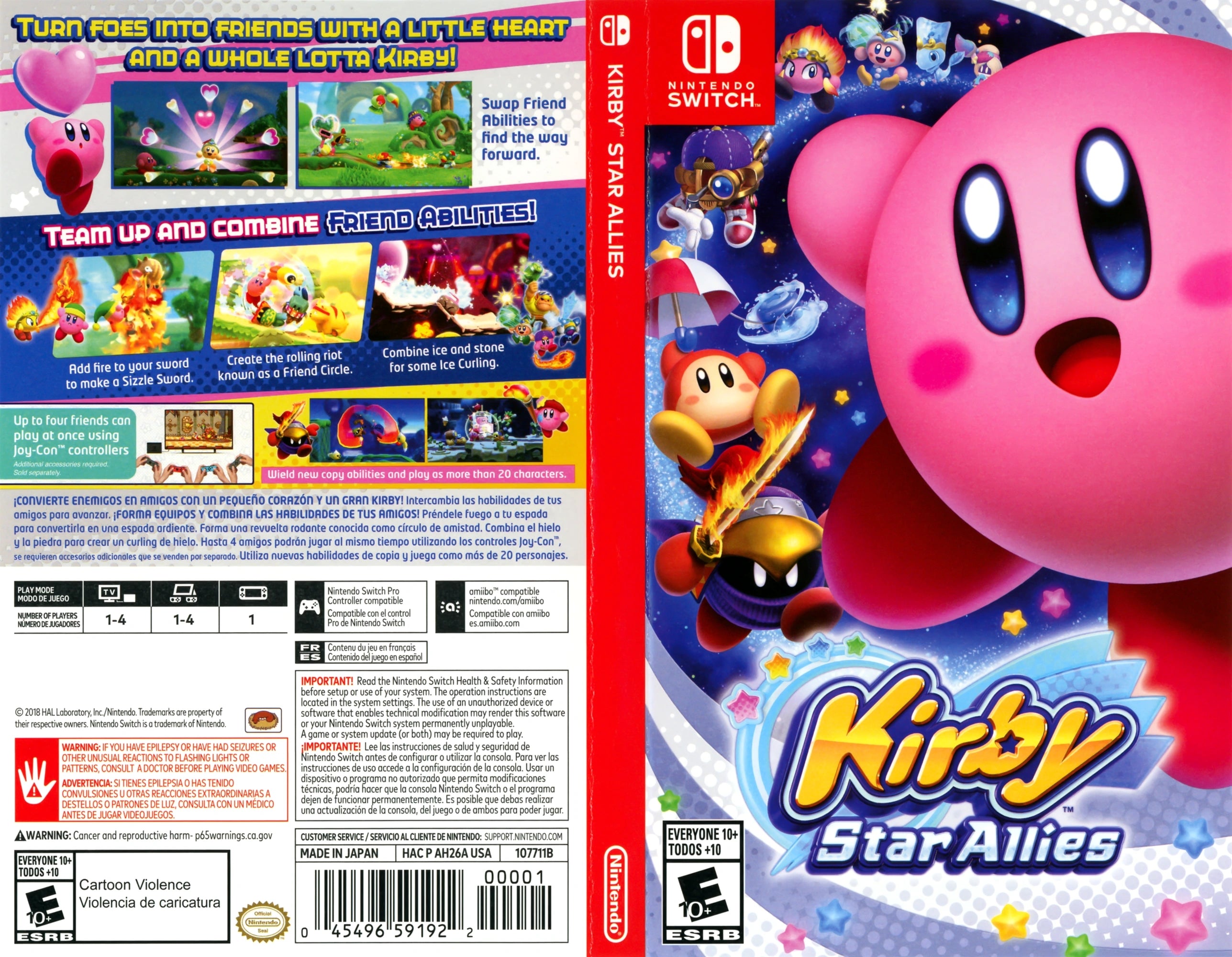 Kirby Star Allies Switch - Video Game - Used - CaveGamers - Image 3