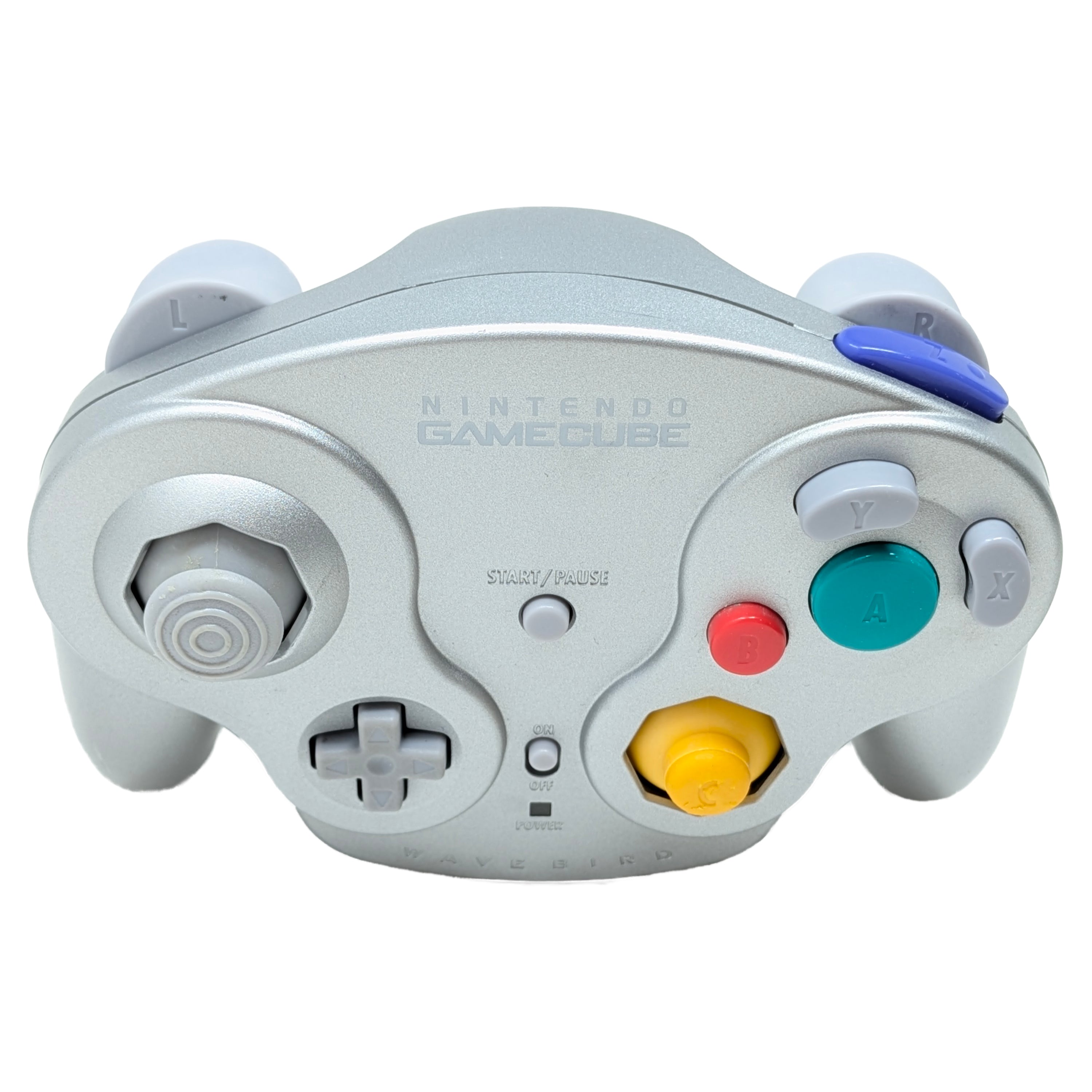 GameCube Wavebird Wireless Controller - Platinum - Video Game Accessory - Used - CaveGamers - Image 3