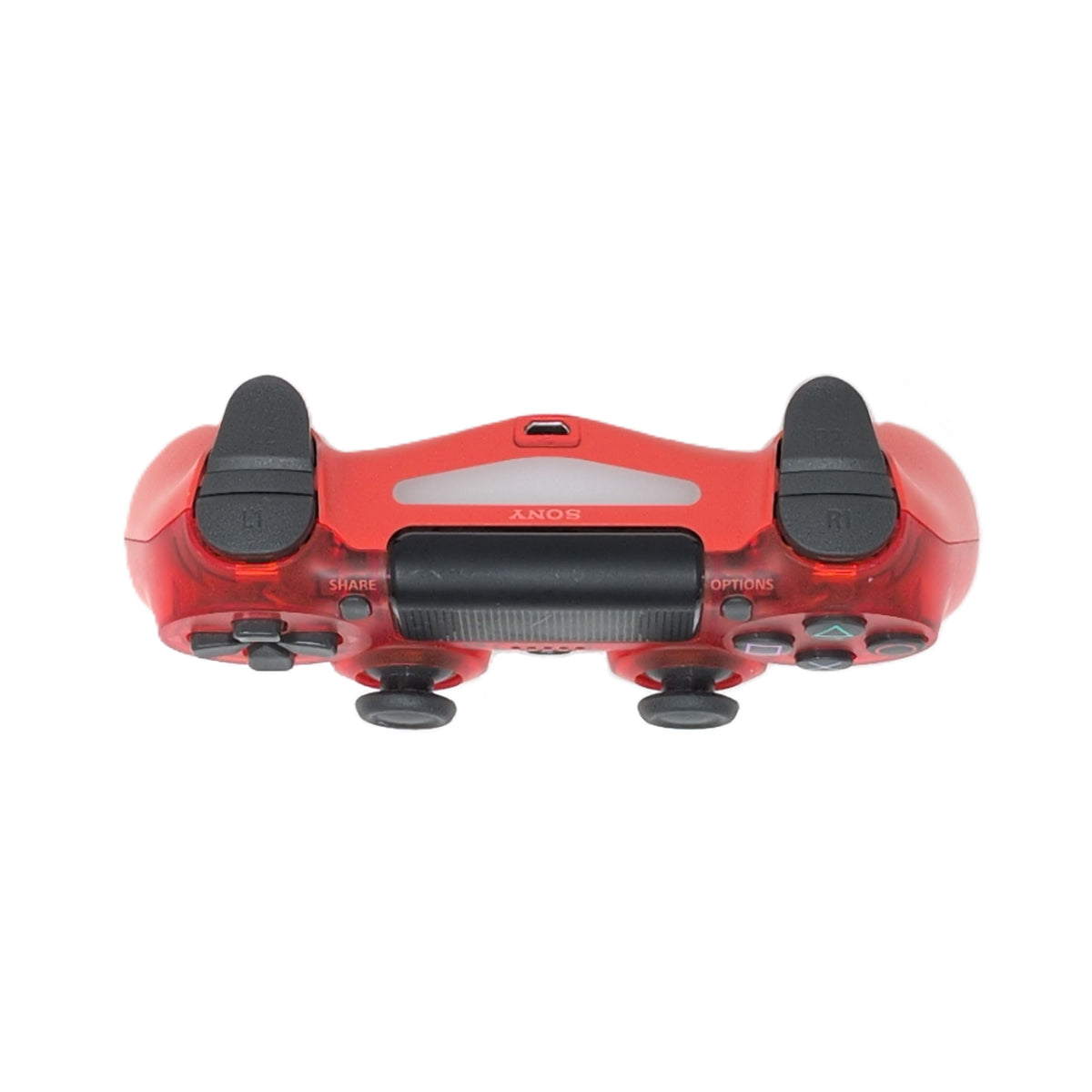 PlayStation 4 Dualshock 4 Wireless Controller - Crystal Red PS4 - Video Game Accessory - Used - CaveGamers - Image 3