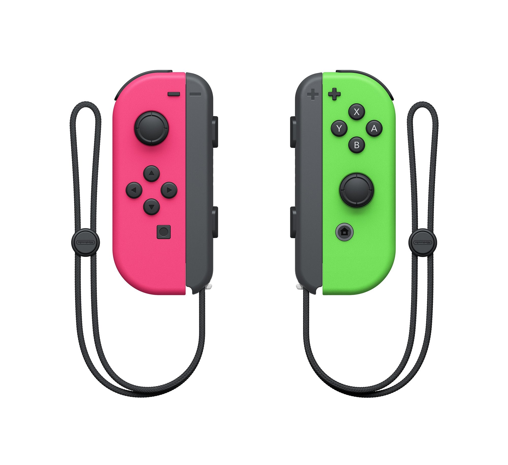Switch Joy-Con Controllers - Neon Pink & Neon Green Pair - Video Game Accessory - Used - CaveGamers