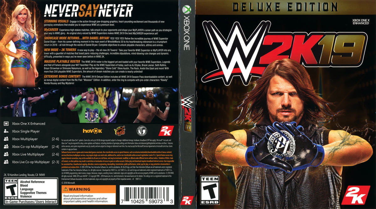 WWE 2K19 Xbox One - Video Game - Used - CaveGamers - Image 4