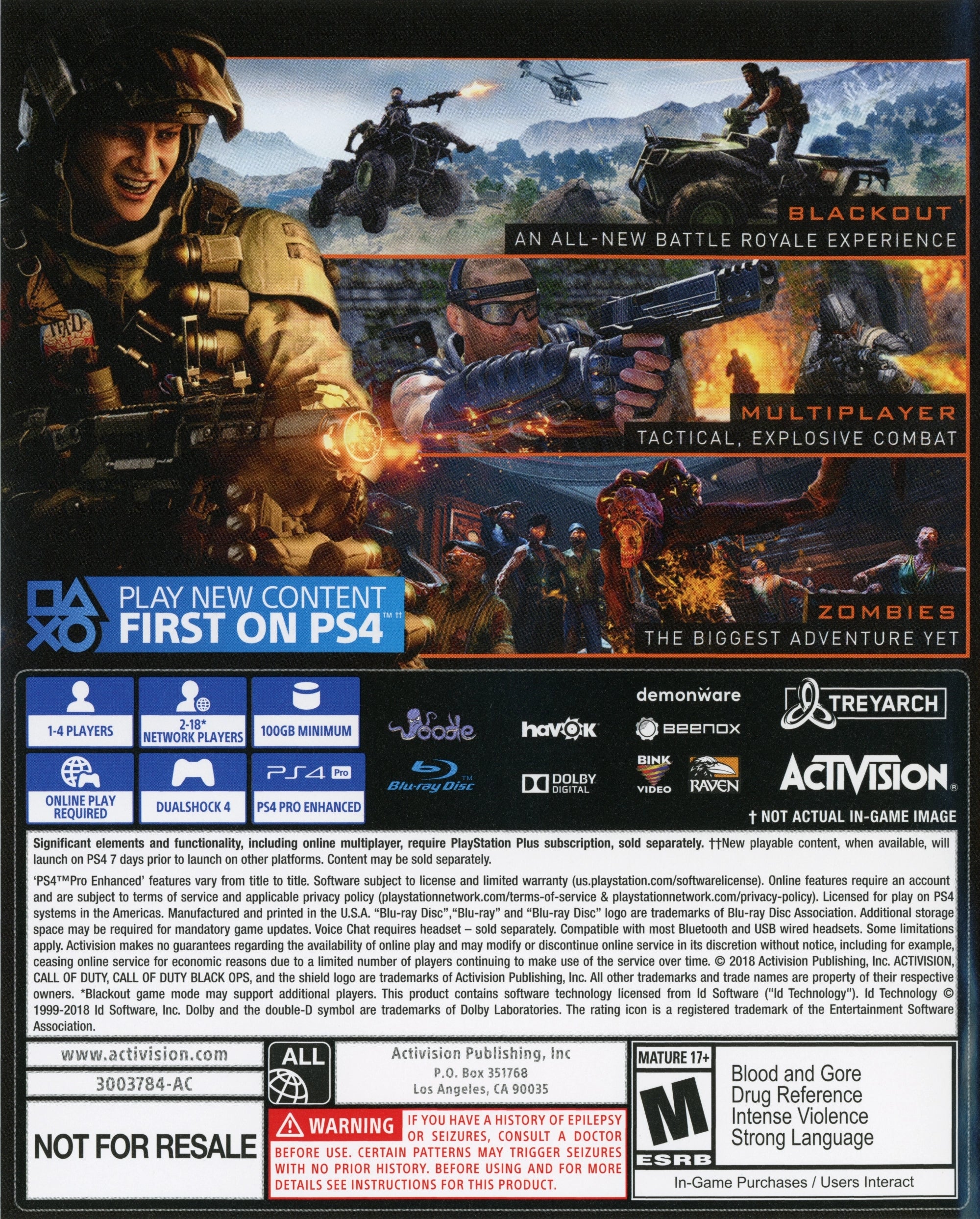 Call of Duty: Black Ops 4 PS4 - Video Game - Used - CaveGamers - Image 2