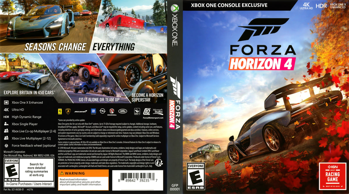 Forza Horizon 4 Xbox One - Video Game - Used - CaveGamers - Image 4