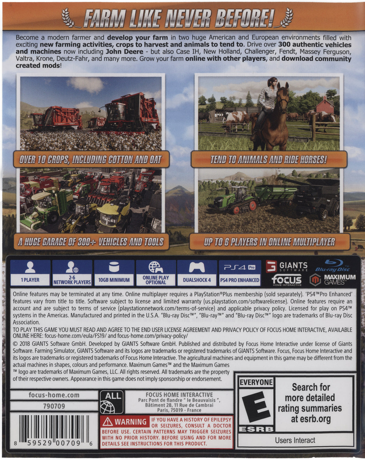 Farming Simulator 19 PS4 - Video Game - Used - CaveGamers - Image 2