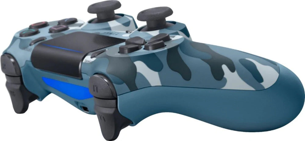 PlayStation 4 Dualshock 4 Wireless Controller - Blue Camo PS4 - Video Game Accessory - Used - CaveGamers - Image 3