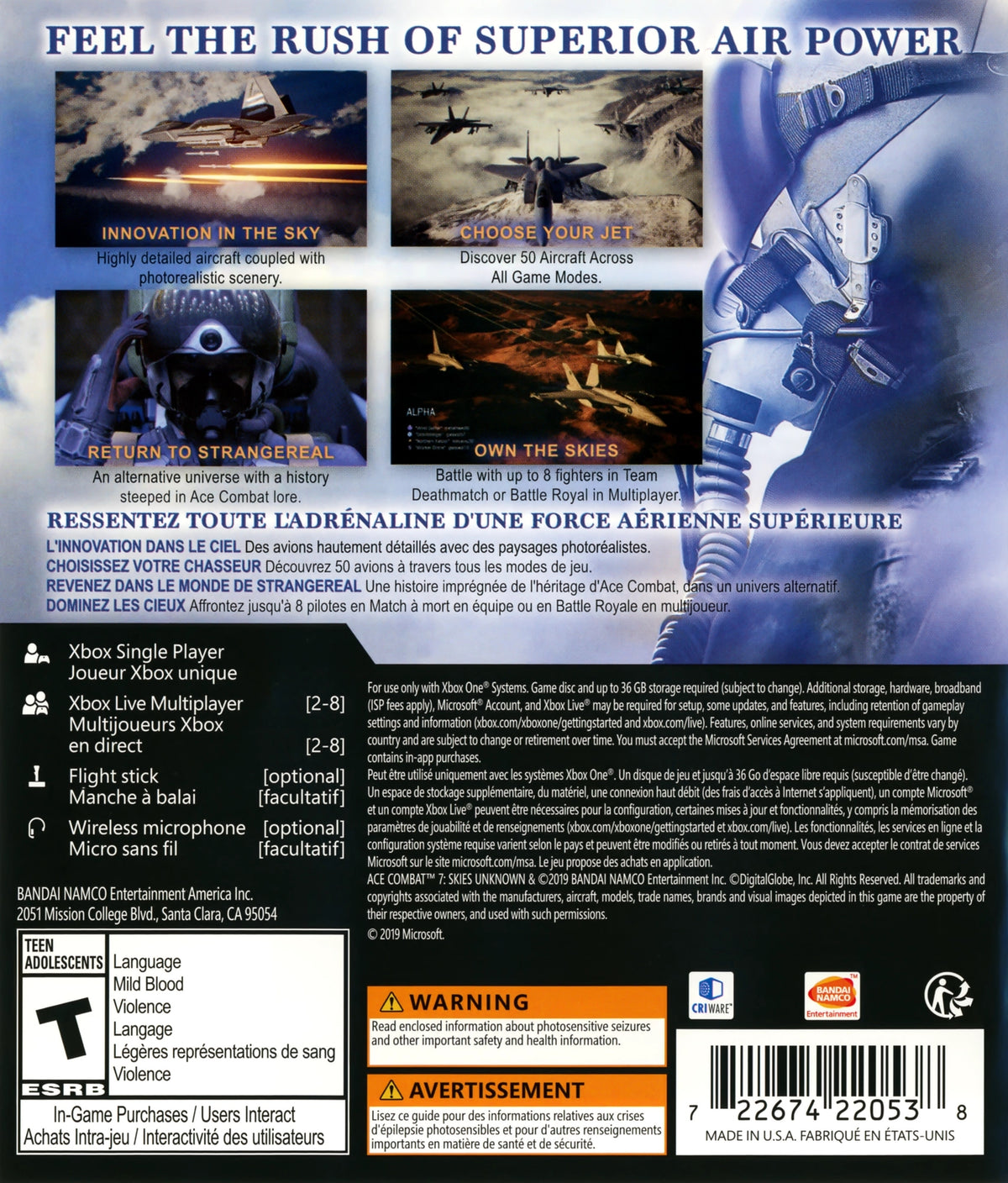 Ace Combat 7 Skies Unknown Xbox One - Video Game - Used - CaveGamers - Image 2