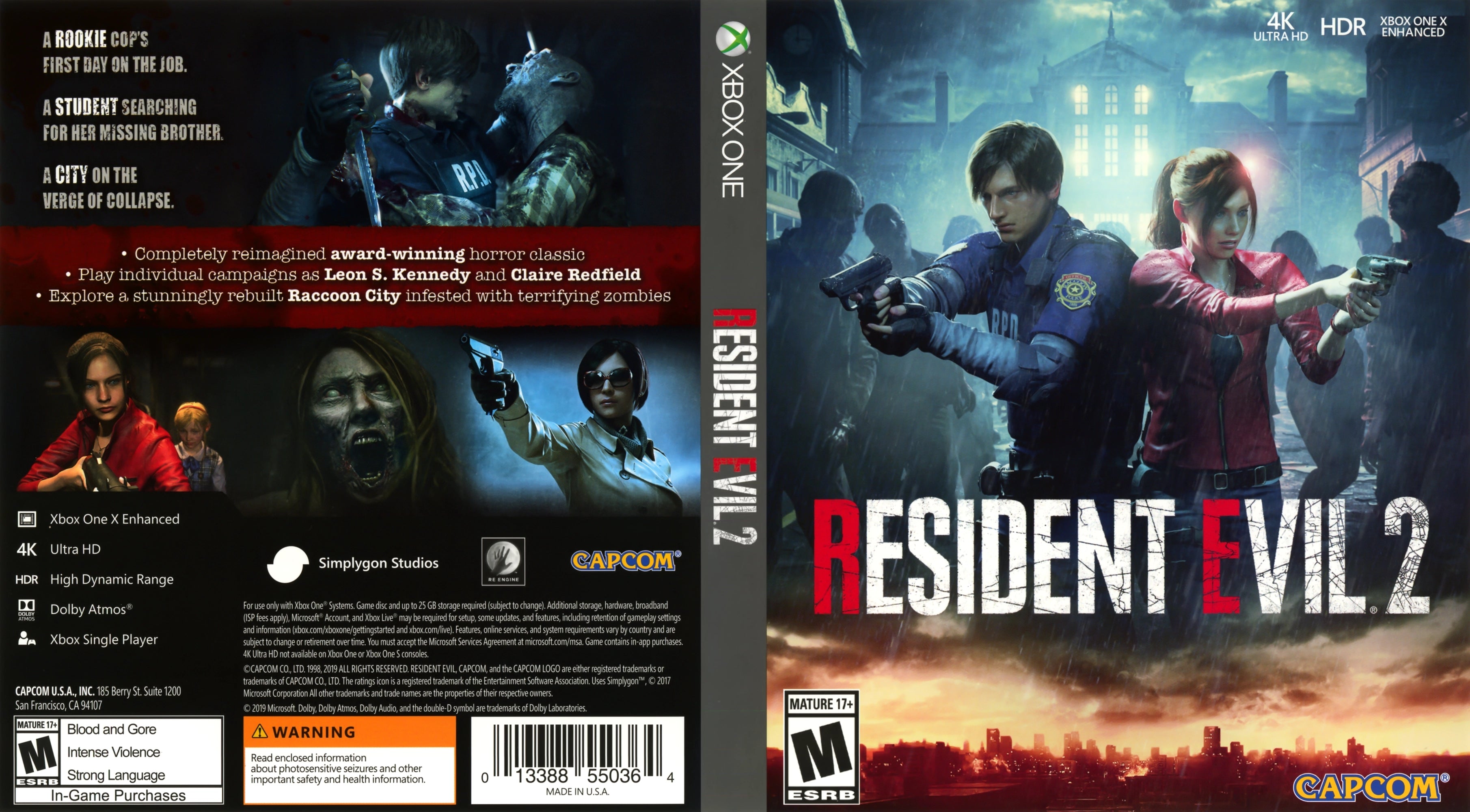 Resident Evil 2 Xbox One - Video Game - Used - CaveGamers - Image 4