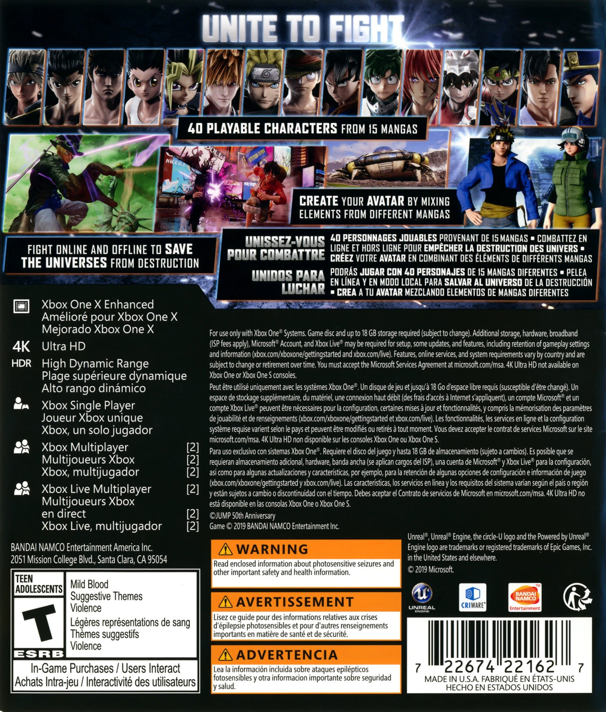 Jump Force Xbox One - Video Game - Used - CaveGamers - Image 2