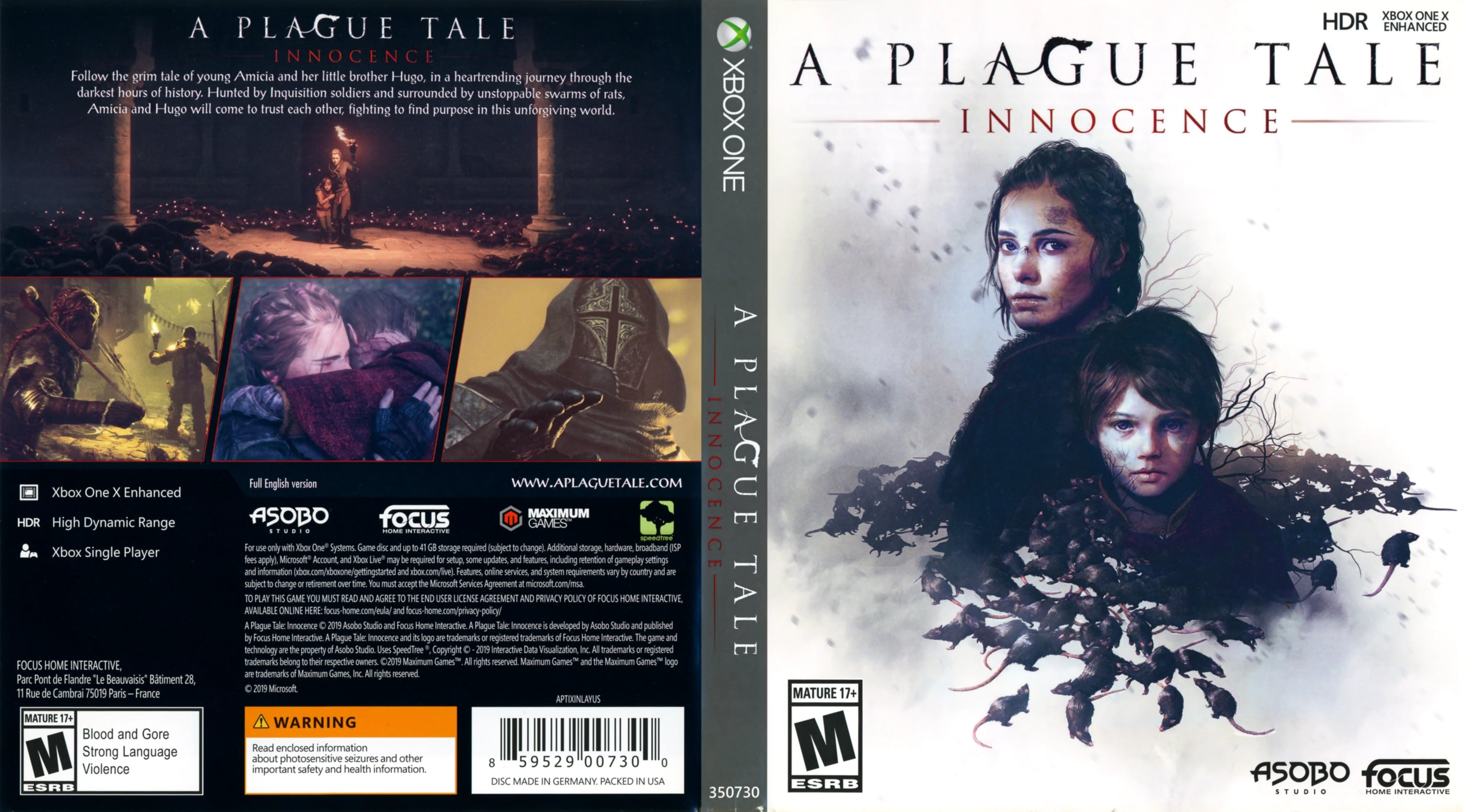 A Plague Tale: Innocence Xbox One - Video Game - Used - CaveGamers - Image 3