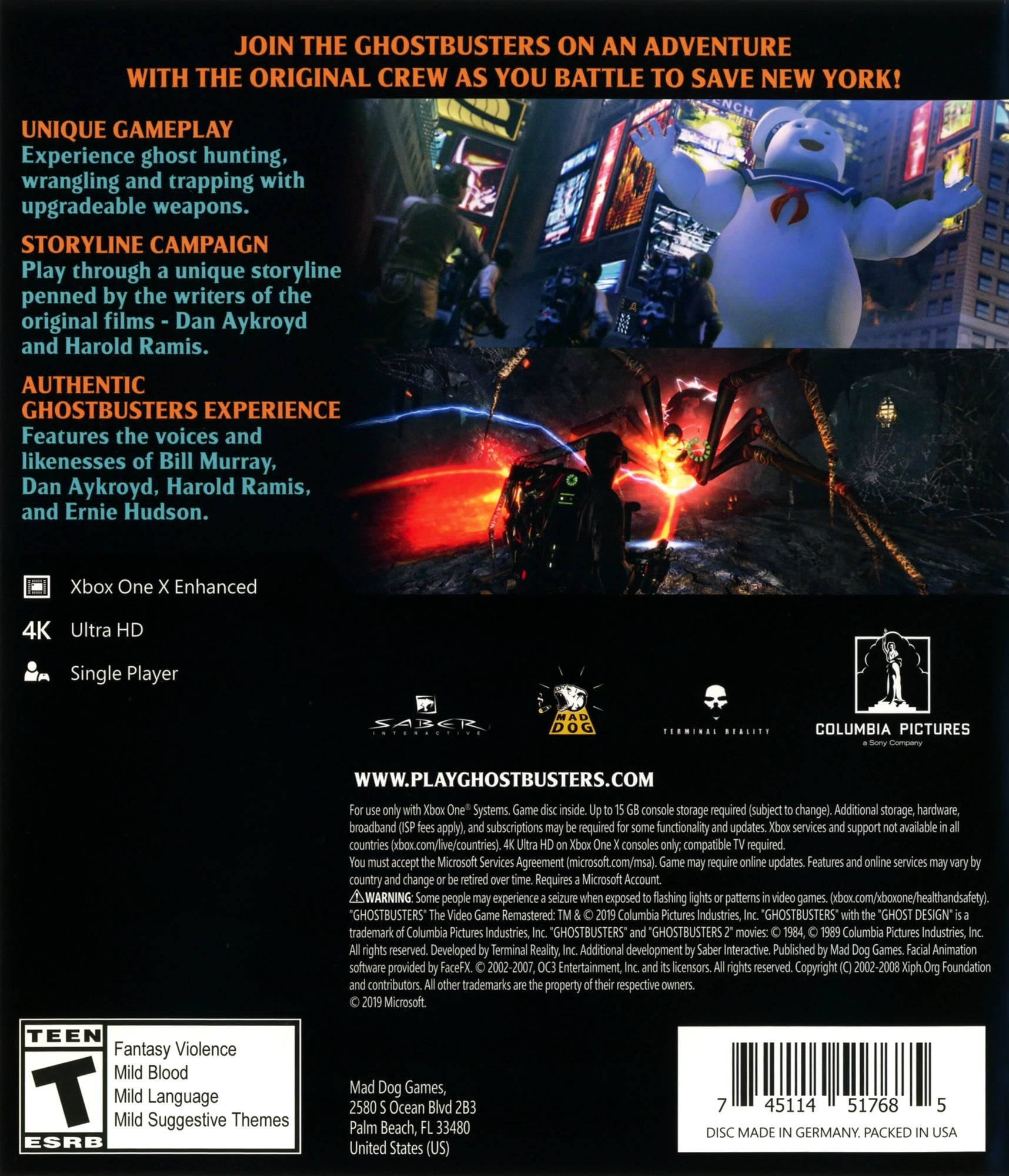 Ghostbusters: The Video Game Remastered Xbox One - Video Game - Used - CaveGamers - Image 2