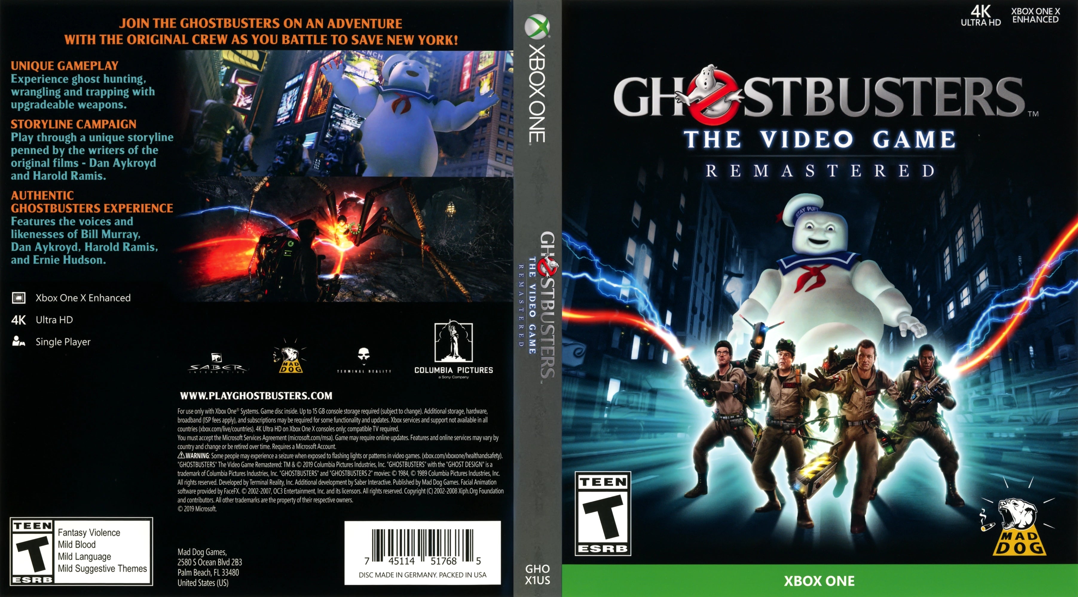 Ghostbusters: The Video Game Remastered Xbox One - Video Game - Used - CaveGamers - Image 3